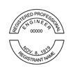 pe sample seal square