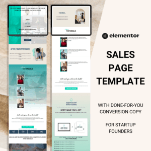 Sales Page Template & Done-For-You Conversion Copy