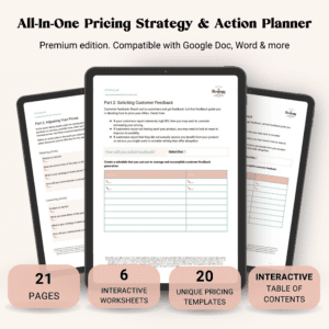 Pricing Strategy & Action Planner